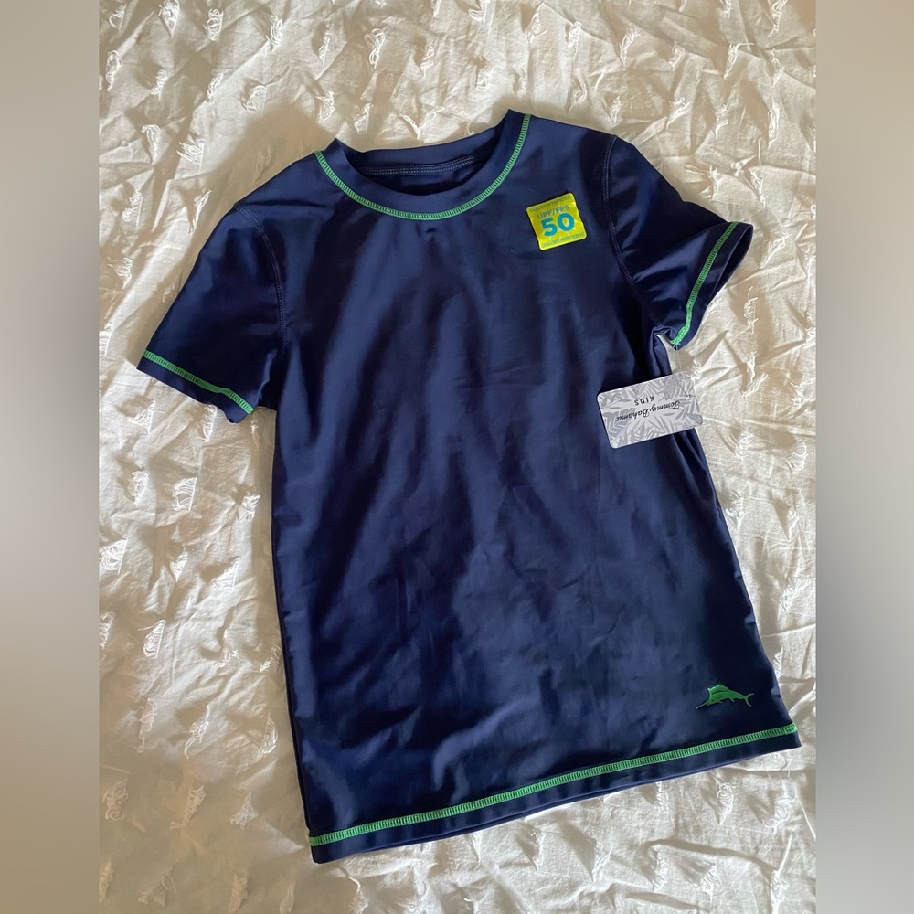 Tommy Bahama Navy Rashguard Shirt with SPF 50